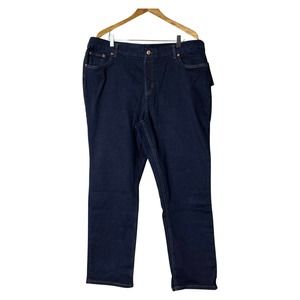 DENIM & CO Canyon Retreat Easy Stretch Denim Jean Dark Wash 24